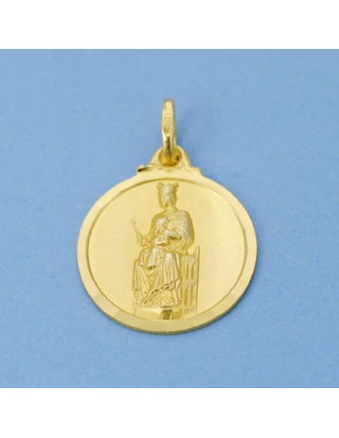 18K MEDALLA VIRGEN DE LA MERCED 18 MM