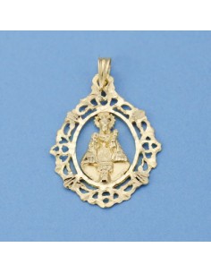 18K VIRGEN DE COVADONGA. 29 X 21 MM. 2.50 GRS.