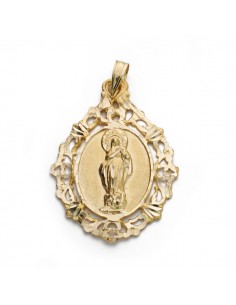 9K MEDALLA ORO AMARILLO VIRGEN INMACULADA 9K 31X23MM