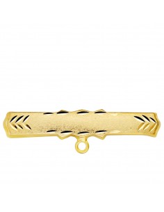 9K ALFILER ORO AMARILLO TALLADO 30X6 MM