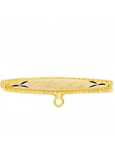 9K ALFILER ORO AMARILLO TALLADO 30X5 MM