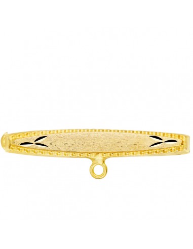 9K ALFILER ORO AMARILLO TALLADO 30X5 MM