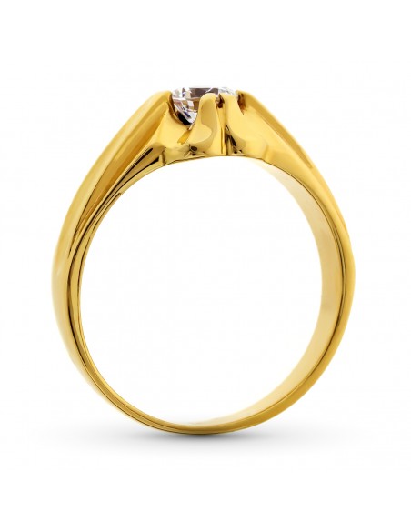18K SOLITARIO CABALLERO 4.50 GRS. 5 MM.