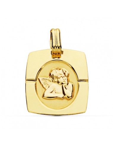 9K MEDALLA ORO AMARILLO ANGEL BURLON 20X17 MM