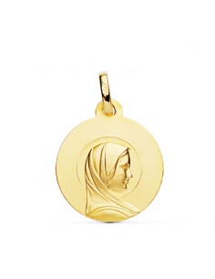 18K MEDALLA MARIA FRANCESA 18 MM