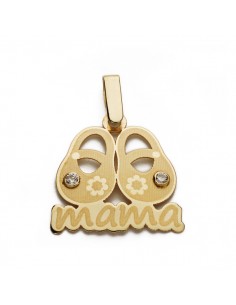 9K COLGANTE ORO AMARILLO MADRE. 18X17 MM