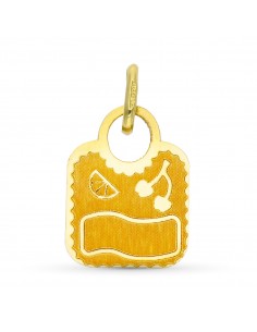 9K COLGANTE ORO AMARILLO BOLSO. 14X10 MM