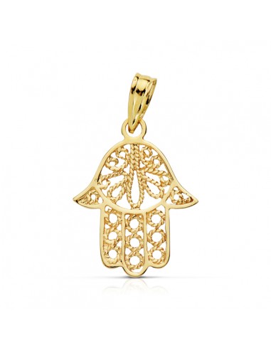 9K COLGANTE ORO AMARILLO MANO DE FATIMA 19X15 MM