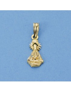 18K MEDALLA VIRGEN DE TISCAR 16 X 7 MM