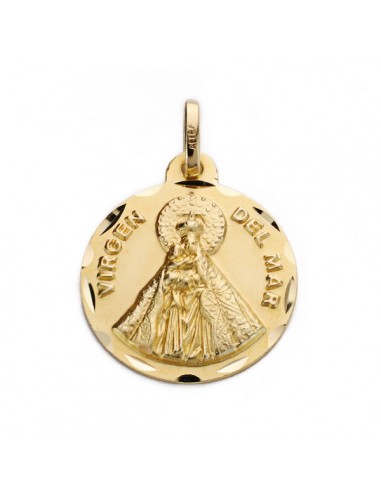 18K MEDALLA VIRGEN DEL MAR 18 MM