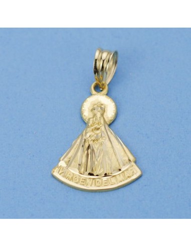 18K SILUETA VIRGEN DEL MAR 23 X 16 MM