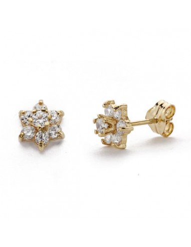 9K PENDIENTES ORO AMARILLO CUAJO. 6X6 MM CIERRE PRESION