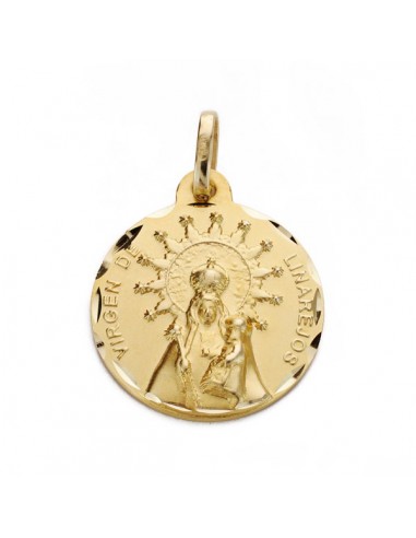 18K MEDALLA VIRGEN DE LINAREJOS 18 MM