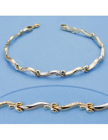 18K PULSERA ESTAMPACION. 4.45 GRS. 18,5 CM