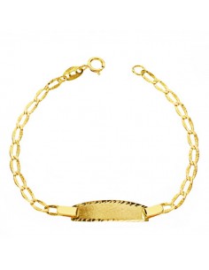 18K ESCLAVA BILBAO TALLADO 13,5CM