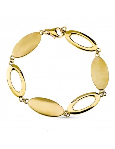 9K PULSERA ORO AMARILLO HUECA 19CM