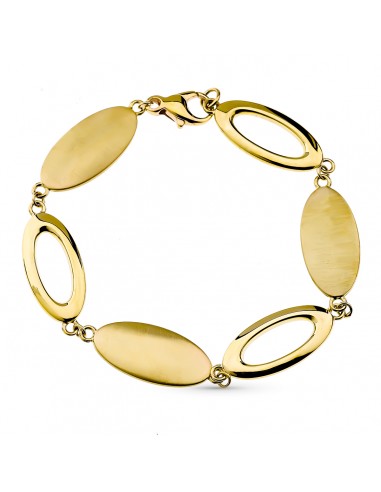 9K PULSERA ORO AMARILLO HUECA 19CM