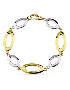 9K PULSERA ORO AMARILLO HUECA 19CM