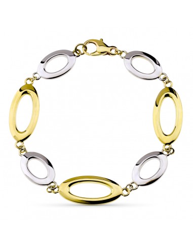 9K PULSERA ORO AMARILLO HUECA 19CM