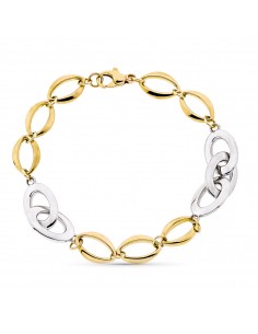 9K PULSERA ORO AMARILLO HUECA 20.5 CM