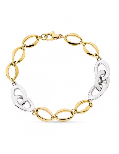 9K PULSERA ORO AMARILLO HUECA 20.5 CM