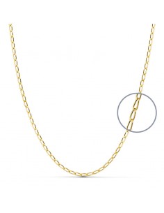 18K CADENA BILBAO 40 CM. 2 MM. 4.40 GRS.