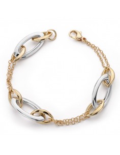 9K PULSERA ORO AMARILLO HUECA 19.5CM