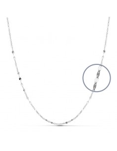 18K CADENA ORO BLANCO 45 CM. 1,8 MM.