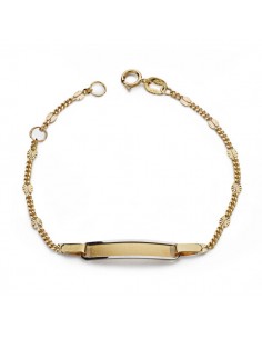 18K ESCLAVA BICOLOR 14 CM. 1,45 GRS