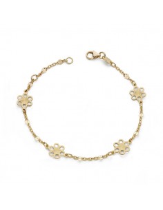 18K PULSERA FLOR 17 CM