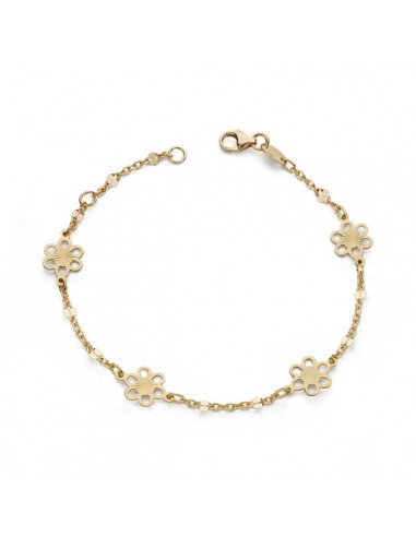 18K PULSERA FLOR 17 CM