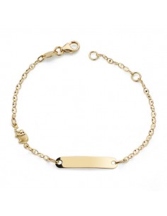 18K ESCLAVA ELEFANTE 14 CM