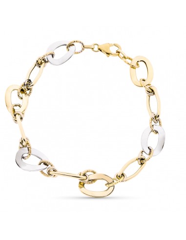 9K PULSERA ORO AMARILLO HUECA 20.5 CM