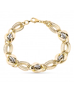 9K PULSERA ORO AMARILLO HUECA 20CM