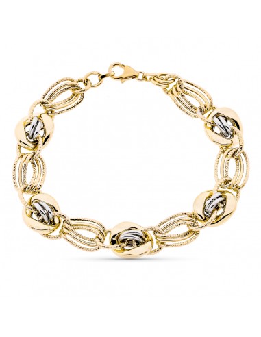 9K PULSERA ORO AMARILLO HUECA 20CM