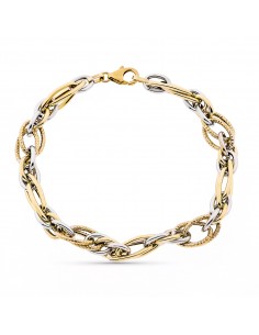 9K PULSERA ORO AMARILLO HUECA 20CM