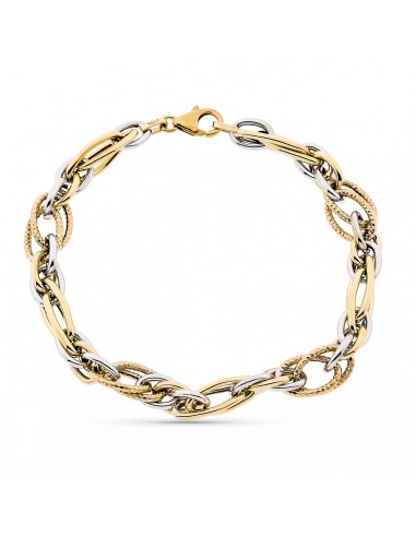 9K PULSERA ORO AMARILLO HUECA 20CM