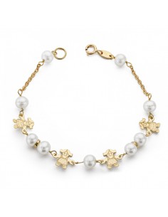 9K PULSERA PERLA 5.5 MM 17CM