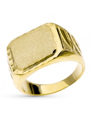 9K SELLO ORO AMARILLO CABALLERO MACIZO TALLADO. ZONA GRABADO: 19 X 15 MM