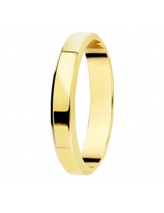 9K ALIANZA DE ORO AMARILLO LISA BRILLO BORDES. ANCHO: 3 MM.