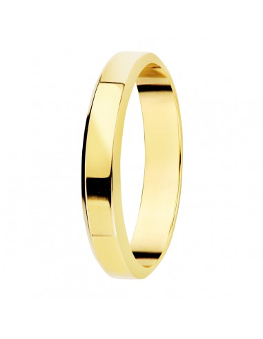 9K ALIANZA DE ORO AMARILLO LISA BRILLO BORDES. ANCHO: 3 MM.