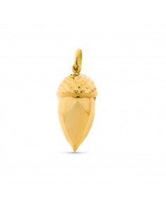 9K COLGANTE ORO AMARILLO BELLOTA 29X14 MM