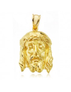 9K CRISTO ORO AMARILLO BUENA MUERTE. 27X18 MM