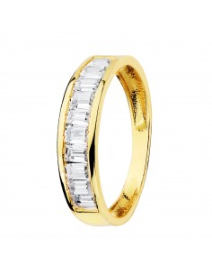 18K ALIANZA ORO AMARILLO CIRCONITAS BARRITAS 4,5 MM.