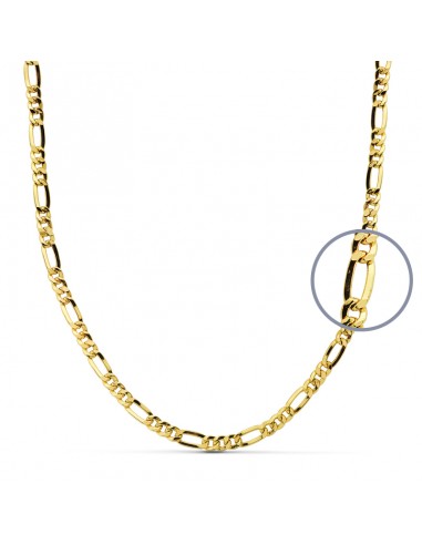 9K CADENA ORO AMARILLO HUECA 60X3MM