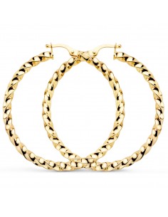 9K AROS ORO AMARILLO HUECOS RELIADOS BRILLO 41X3 MM