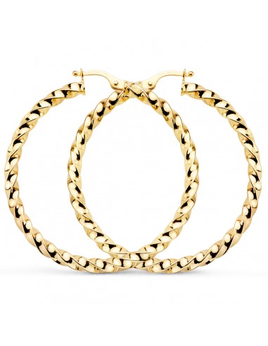 9K AROS ORO AMARILLO HUECOS RELIADOS BRILLO 41X3 MM