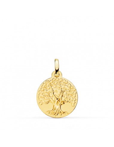 9K MEDALLA ORO AMARILLO ARBOL DE LA VIDA 16 MM 1.80GRS