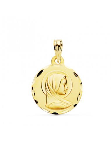 9K MEDALLA ORO AMARILLO MARIA FRANCESA 16 MM