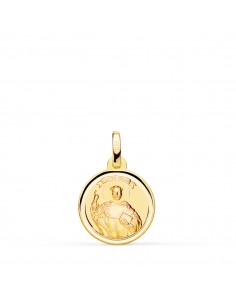 9K MEDALLA ORO AMARILLO SAN VICENTE FERRER BISEL 14 MM